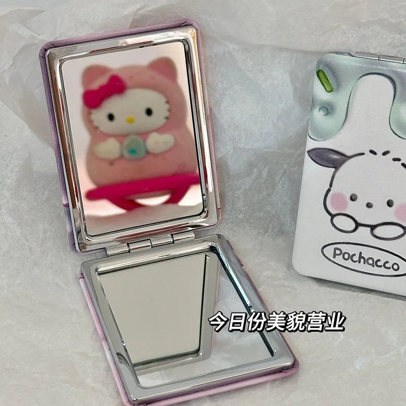 Hello Kitty Folding Mirror Portable Makeup Desk-top Vanity Student Qme