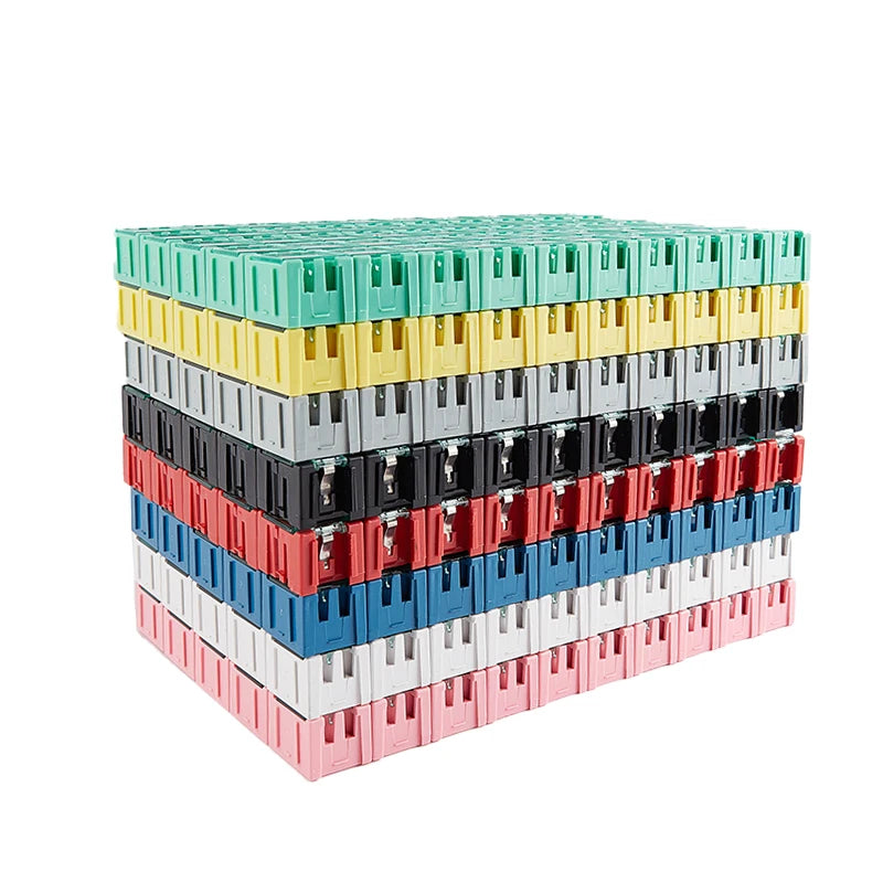 50Pcs/Set SMD SMT Electronic Component Container Mini Storage Boxes kit desk organizer Qme
