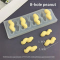 2 8 12-Cavity Peanut Design Food Grade French Mousse Cake Mould Qme 8 Consecutive