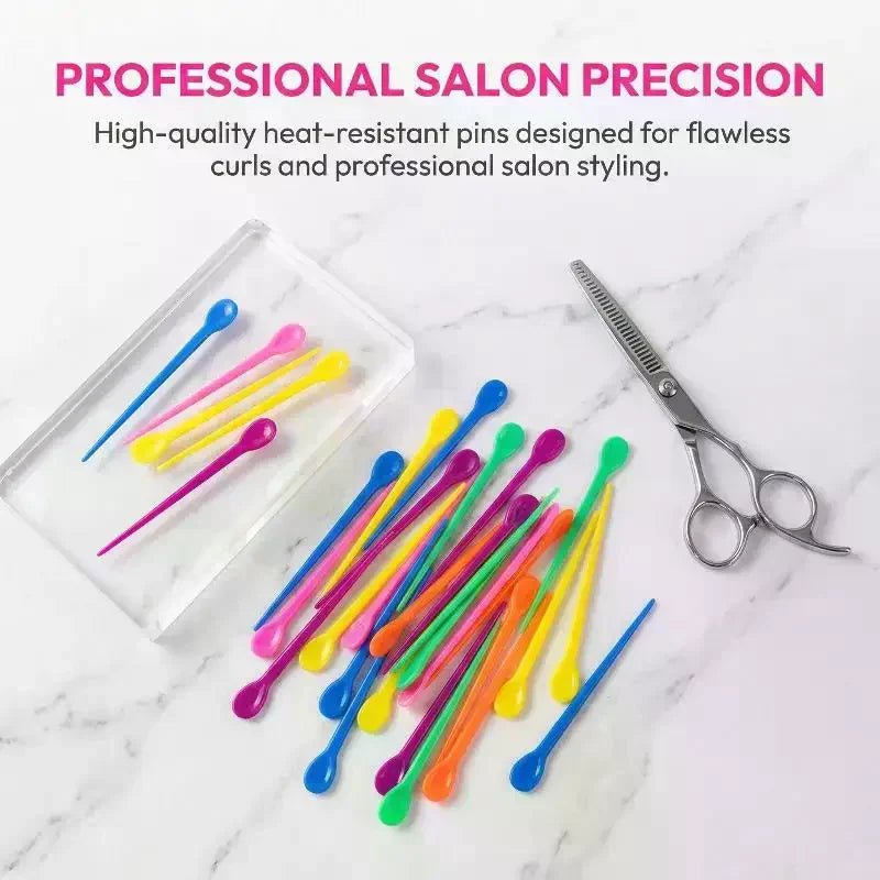 Hair Roller Perming Needles Plastic Pins Salon Stylists Curling Tool Qme