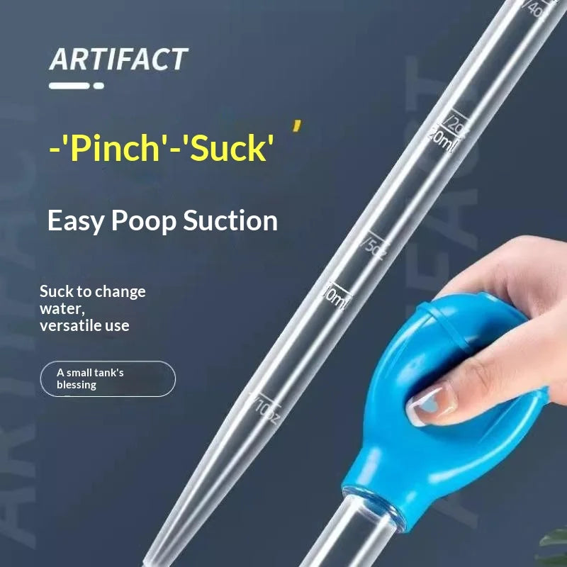 Fish Tank Vacuum Cleaner Simple Cleaning Tool Aquarium Water Qme