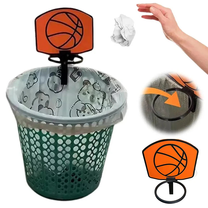 Wall-mounted Basketball Hoop Miniature 3D Printed Plastic System Qme