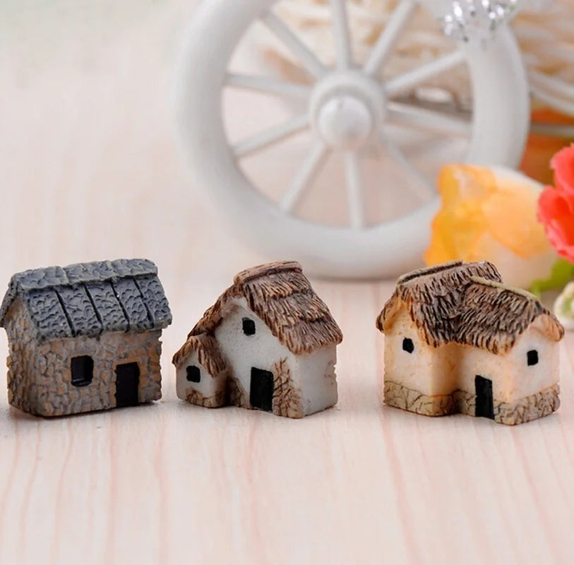 House Miniature Figurine Fairy Garden Accessory Home Decoration Qme