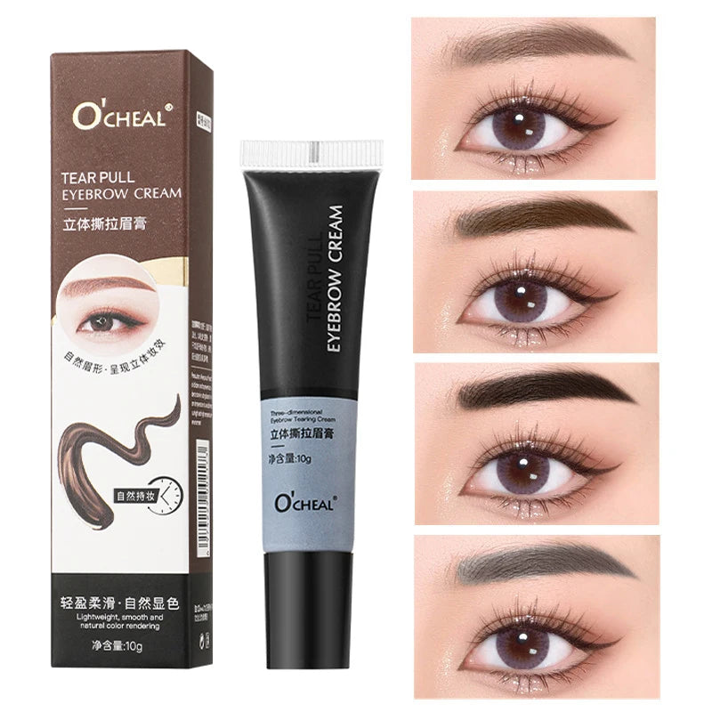 Tear Off Eyebrow Dye Lightweight Smooth Natural Rendering Waterproof Qme