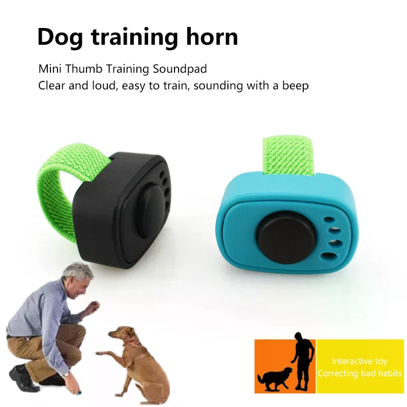 Interactive Sound Clicker Trainer For Thumb Training No Battery For Dogs Cats Positive Reinforcement Train Qme