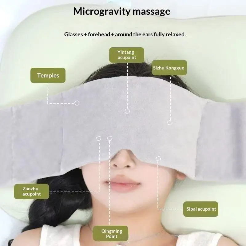 Relaxation Tool Gravity Sleep Mask Weighted Eye Light Blocking Qme