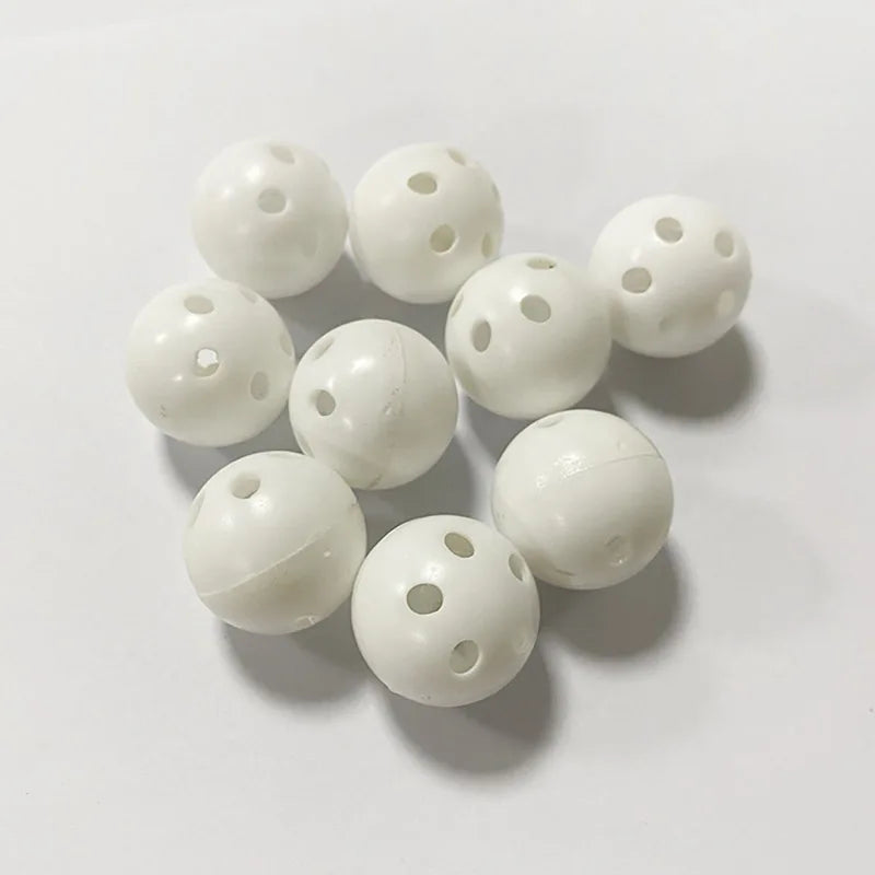 Plastic Rattle Bell Balls Squeaker Baby Toys DIY Beads Noise Maker Qme