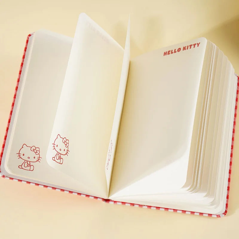 Hello Kitty New Fabric Notebook Stylish A6 Colorful Planner Cute Student Notebook Journal Qme
