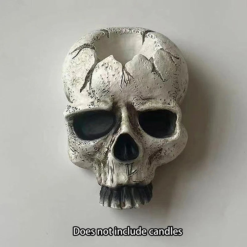 Resin Handicraft Craft Wholesale Home Decoration Skeleton Candlestick Qme A