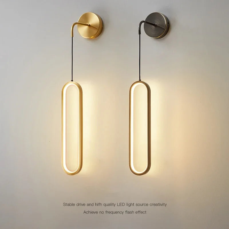 Modern LED Wall Lamp For Living Dining Room Bedroom Bedside TV Background Aisle Home Decoration Lighting Fixture Lustre Qme