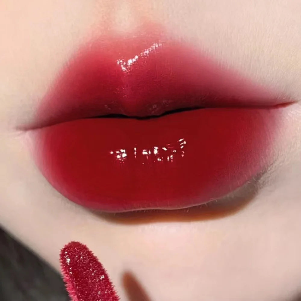 Lightly Glass Water Gloss Herorange Lip Glaze Mirror Moisturizing Qme