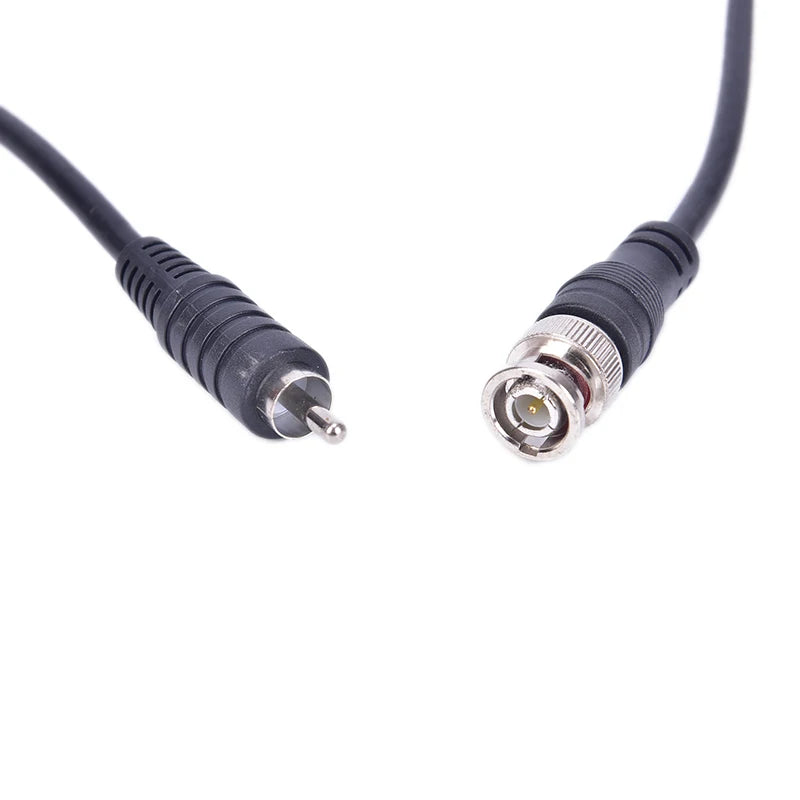 5pcs 1.8m BNC Male to RCA Male Coax Cable Cord Adapter Connector for CCTV DVR Camera Lot Qme