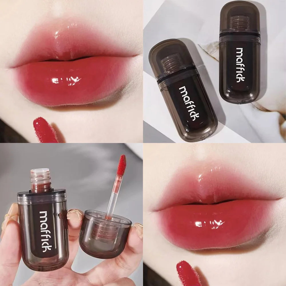 Waterproof Sweat Proof Non Smudging Small Black Tube Lip Gloss Qme A3-08-04