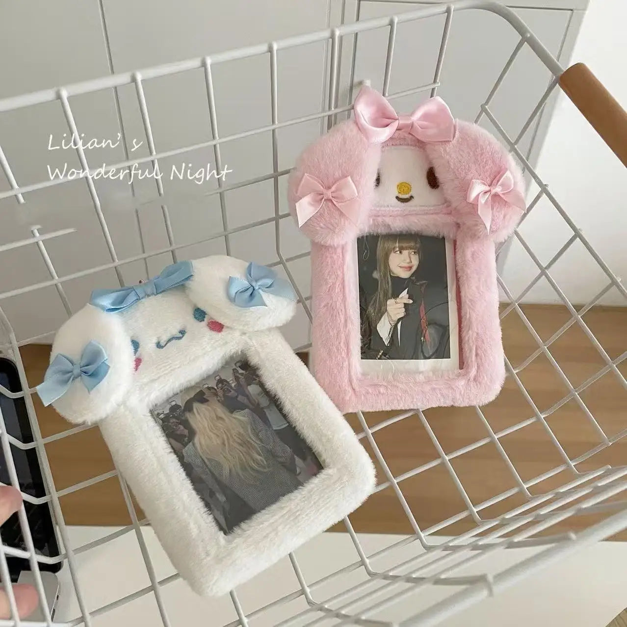 Japanese Sanrio Plush Card Holder Cute Cartoon Campus Case Students Qme