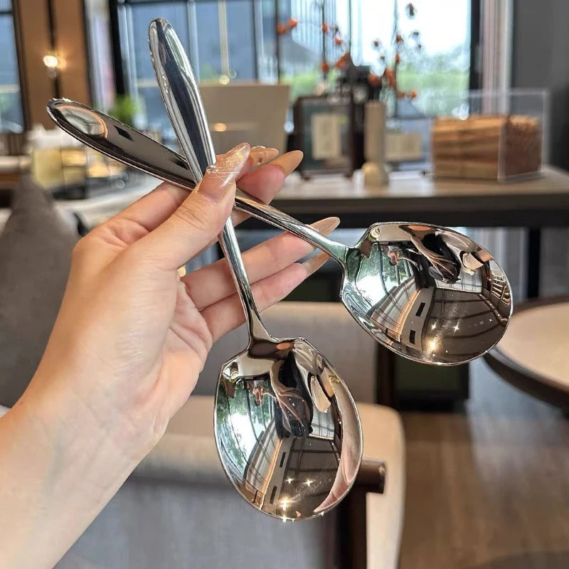 Stainless Steel Thickened Exquisite Large Spoon Qme