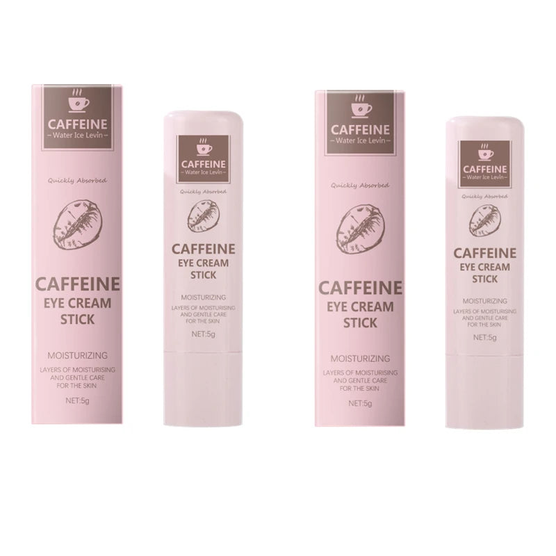 Caffeine eye cream stick nourishes the skin, improves fine lines, relieves eye bags and dark circles, and brightens the eye skin Qme 5g 2 box