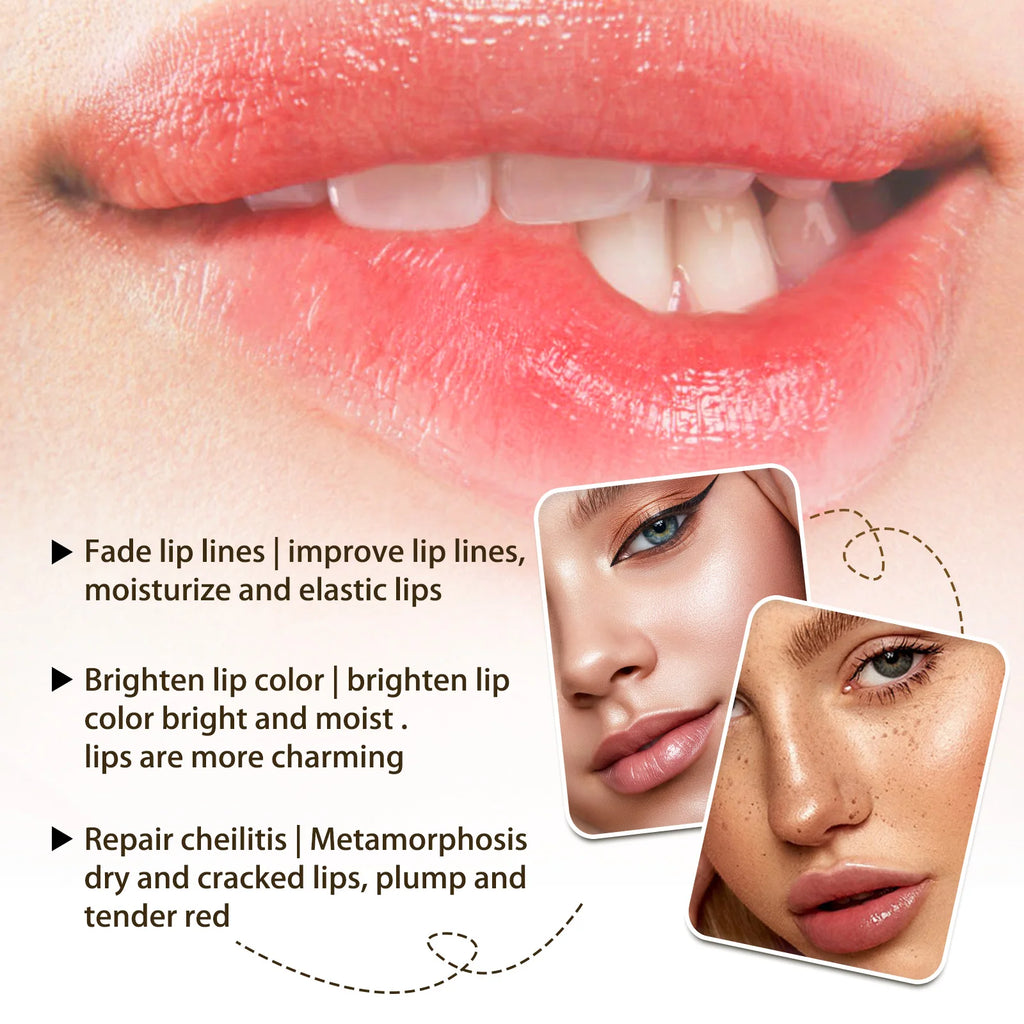 10Pcs Marine Collagen Lip Mask Nourishing Lip Care Moisture Fruits Essence Firming Moisturizing Labial Gel Patch Lips Pad Patche Qme