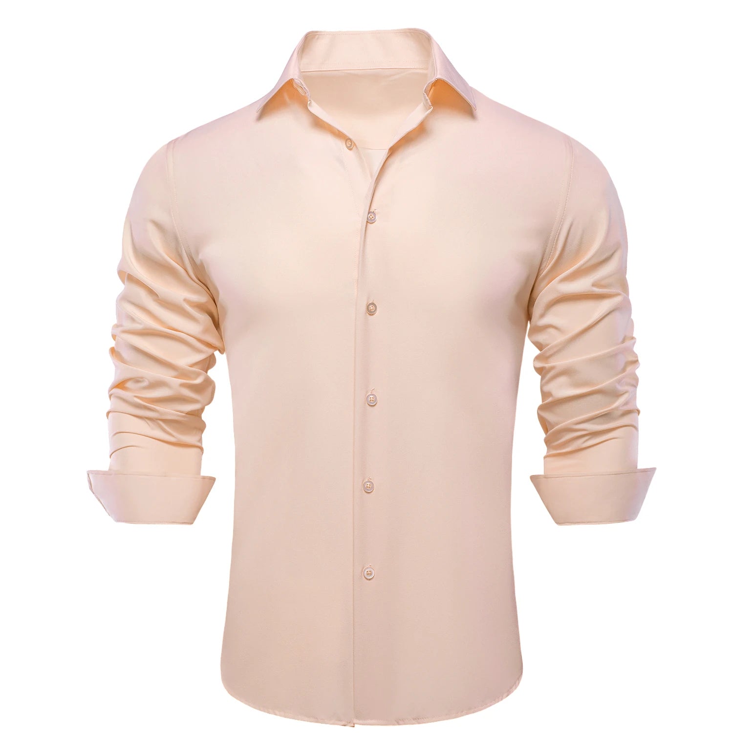 Hi-Tie Jacquard Paisley Light Blue Mens Shirt Long Sleeve Lapel Shirt Blouse Outerwear Wedding Office Breathable Quality Qme