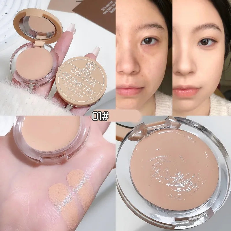 Cream Concealer Hydrating Full Coverage Foundation Stick for Dark Circles Spots Acne Tear Trough Lasting Waterproof Face Makeup Qme 01 Light skin tone