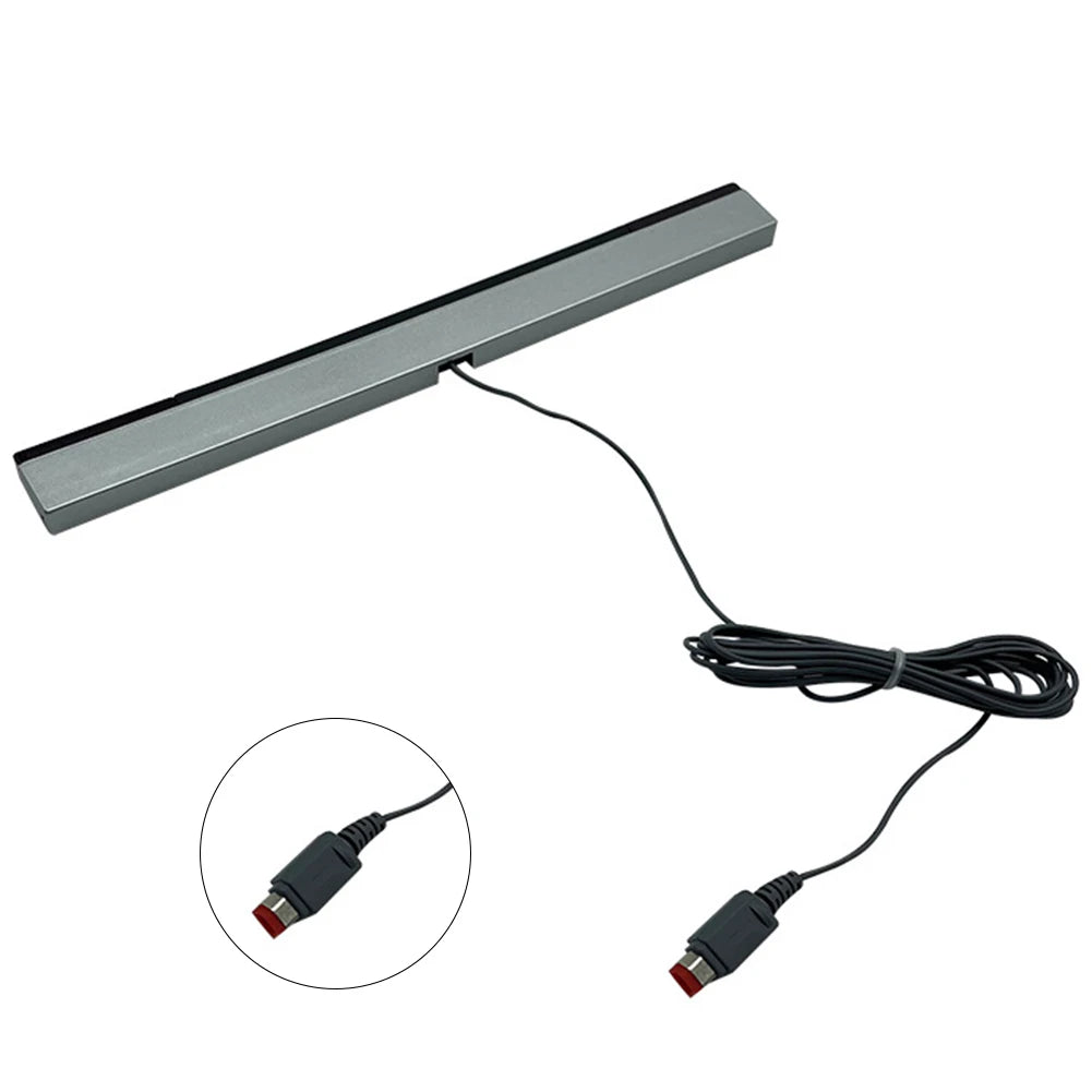 Wired Infrared Ray Sensor Bar with Extension Cord Wired Motion Sensor Bar Wired Remote Sensor Bar for Nintendo Wii Wii U Console Qme