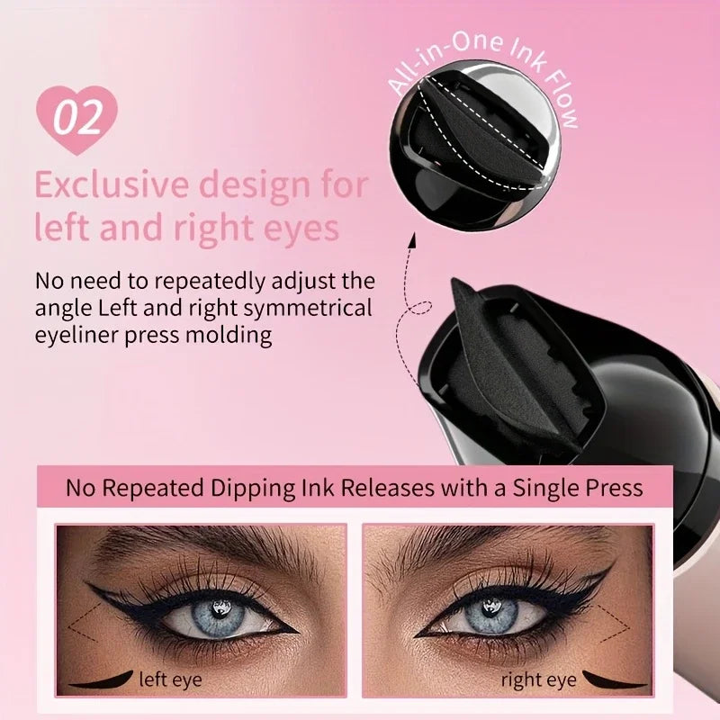Rotating Eyeliner Stamp Pen Waterproof Sweat-resistant One-touch Qme