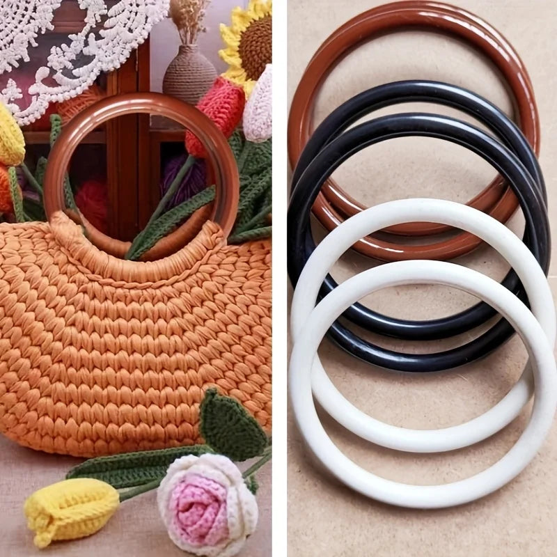 Plastic Bag Handles Perfect for DIY Handmade Bags Weaving Crochet Replacement Accessories BeachBag Tote Wallet Straw Bag Weaving Qme