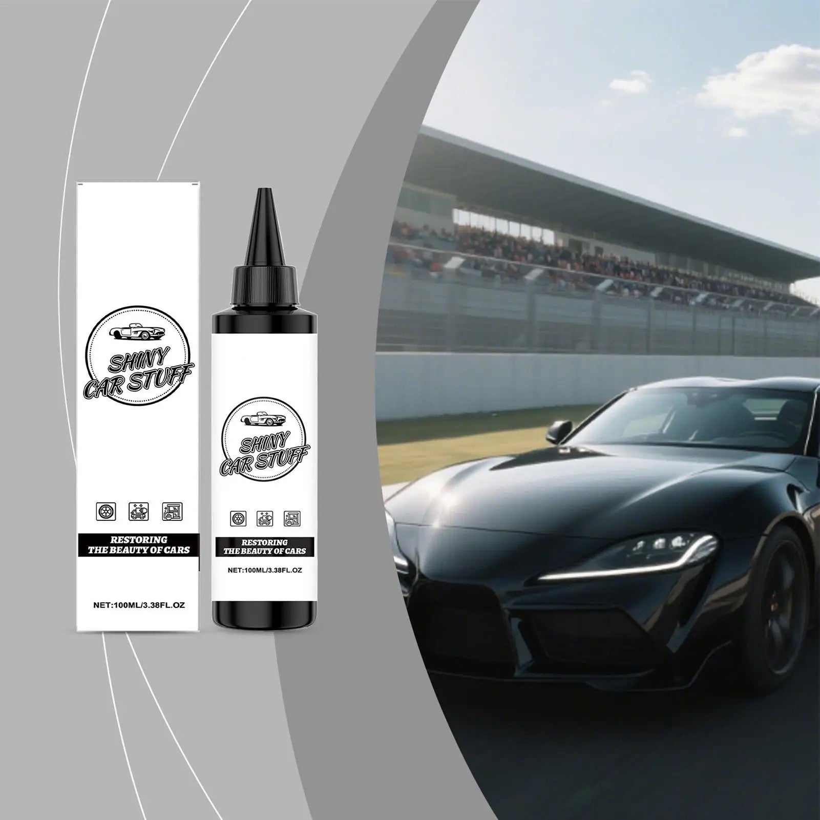 Car Coating Agent Dustproof Waterproof Portable Automobile Cleaner Solution Car Polishing Agent Shine Restorer Hood Side Trunk Qme