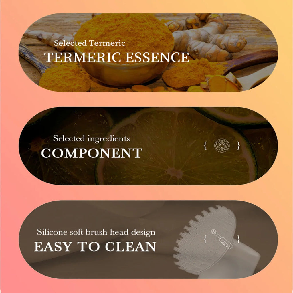 Turmeric Cleansing Mousse Deep Essence Brightens Skin Refreshing Qme