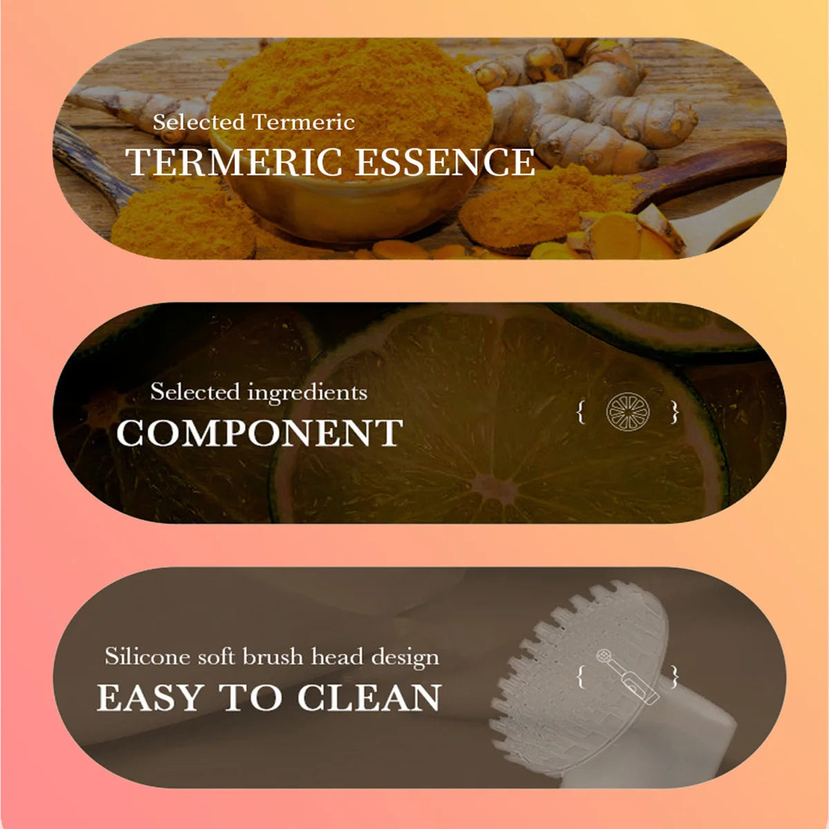 Turmeric Cleansing Mousse Deep Essence Brightens Skin Refreshing Qme