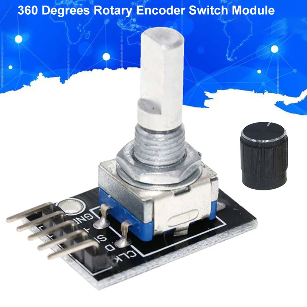360 Degree Rotary Encoder Module HW-040 Brick Sensor Development Board with Push Button for Arduino 1-8PCS Qme