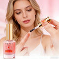 Natural Pink Nail Polish Hardener Lasting Luster Smooth Application Qme 1PCS