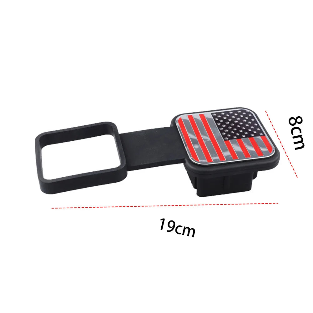 Rubber Trailer Hitch Receiver Cover Universal 2 Inch Tow Plug Tube Cap Protector for Mercedes RAM Receiver Auto Square Plug Qme Style B