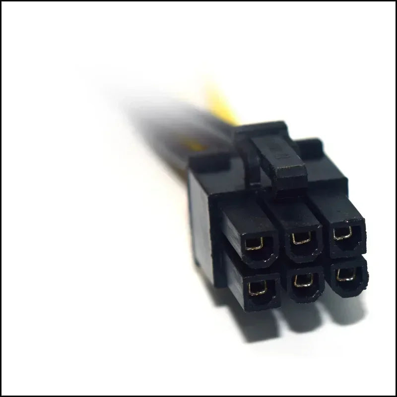 High Quality 6 Pin To 8 Pin (6 + 2) PCI-E GPU Power Cable 50cm For Graphics Cards Mijnbouw Hp Server Breakout Board Qme