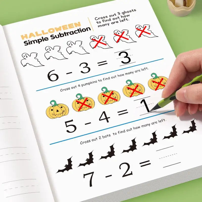 Fun 64 Page Arithmetic Question Book Addition Subtraction Exercises Qme