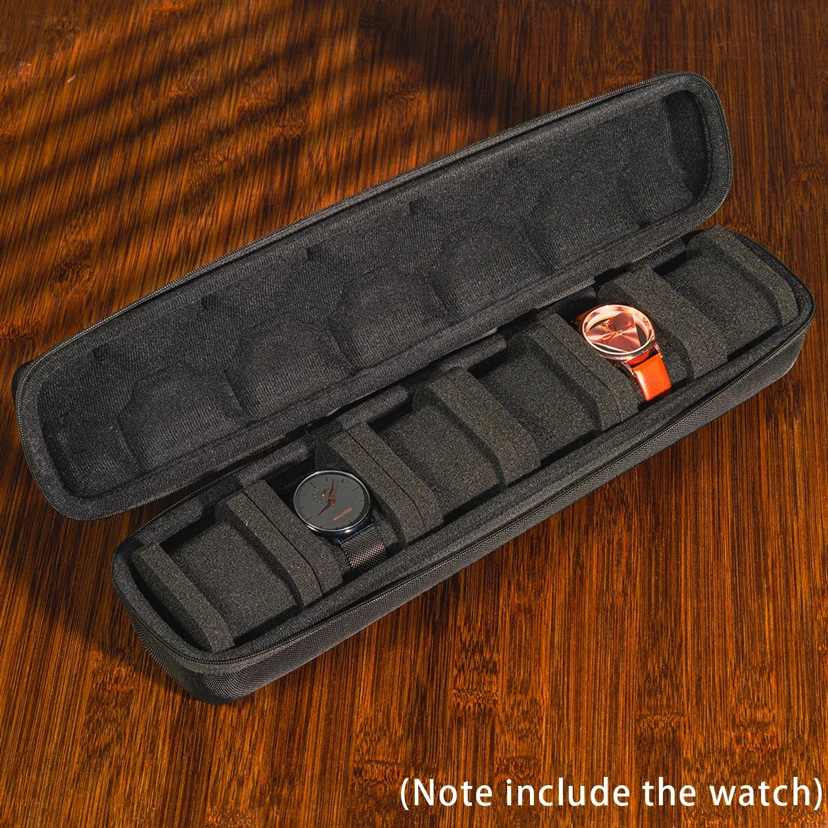 Watch Box Organizer Watch Travel Case Portable Storage Watch Display Holder for Wristwatches and Smart Watches Men Women gift Qme 6 Slot