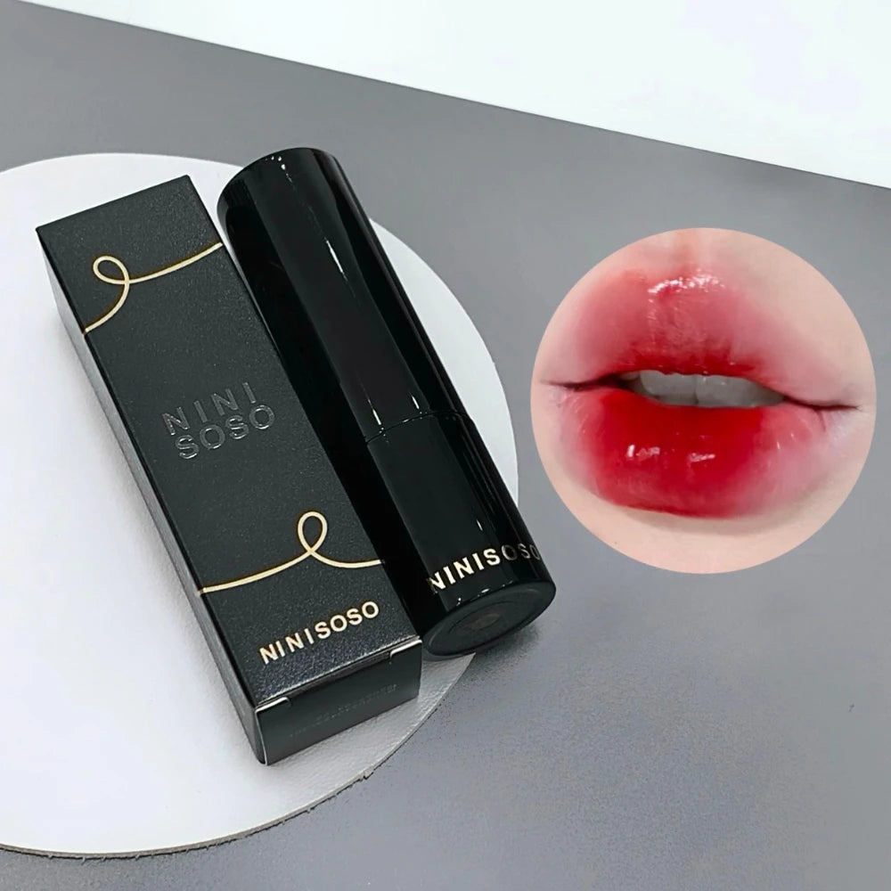 Glossy Mirror Lipstick Red Brown Shade Moisturizing Waterproof Qme