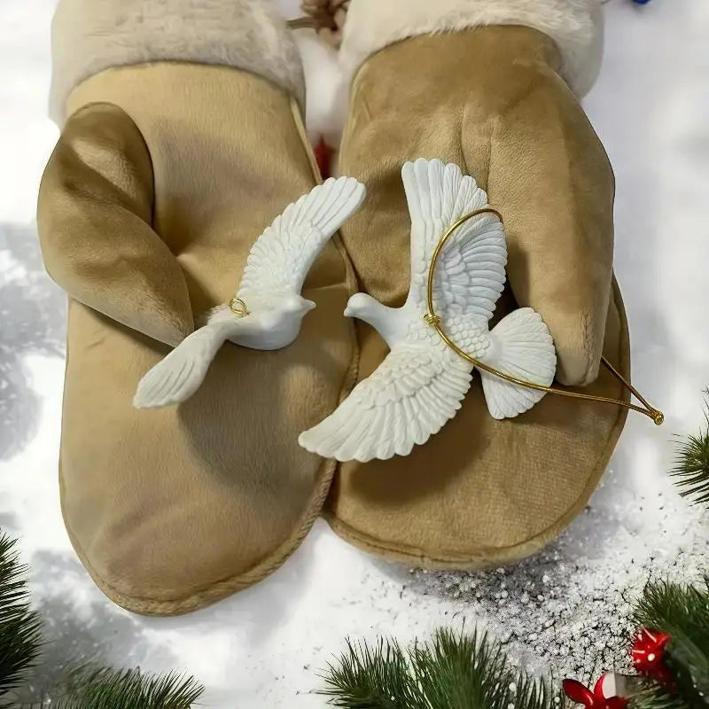 Friendship Doves Resin Christmas Ornament Tree Qme