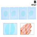 Transparent Green Medical Septoplasty Silicone Nasal Splint Hospital Qme B 4Pcs Dark green