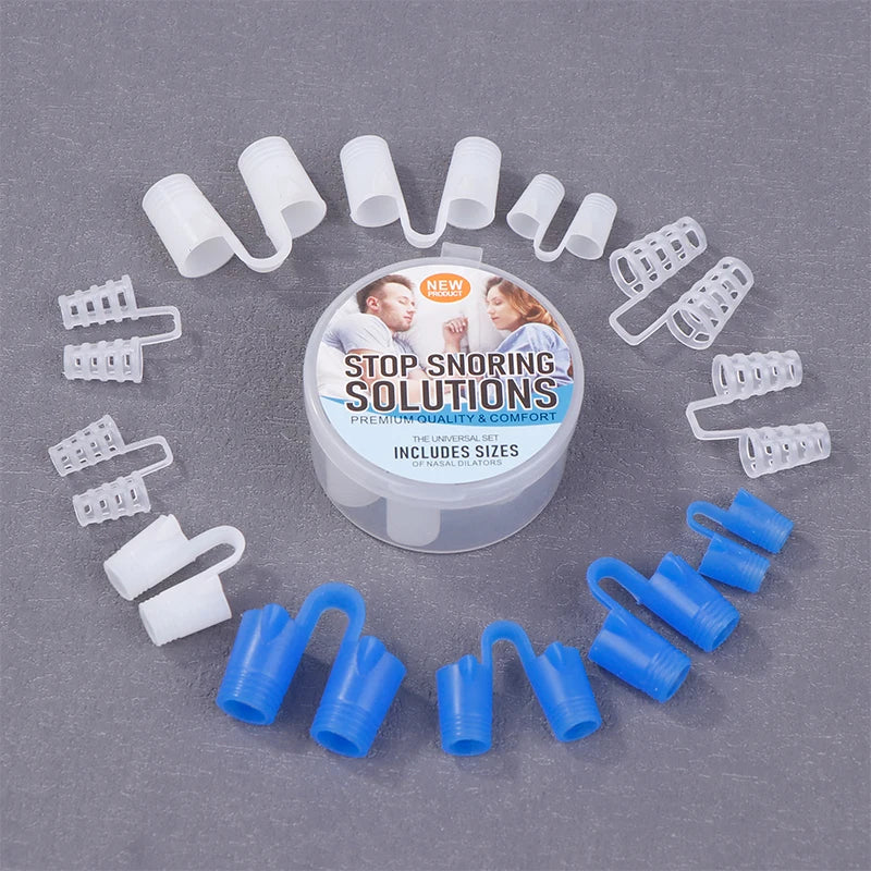 4 Silicone Anti Snore Nasal Dilators Apnea Aid Snoring Nose Clip Qme