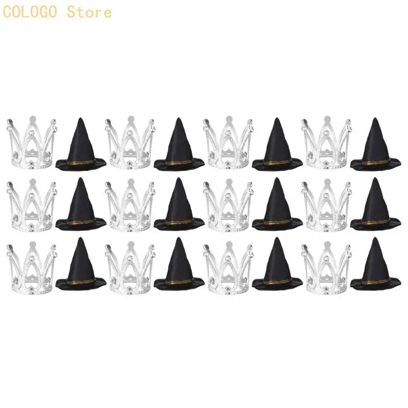 Halloween Birthday Cake Decorations Witch Hat Crowns Plastic Party Qme WT03 model China Mainland