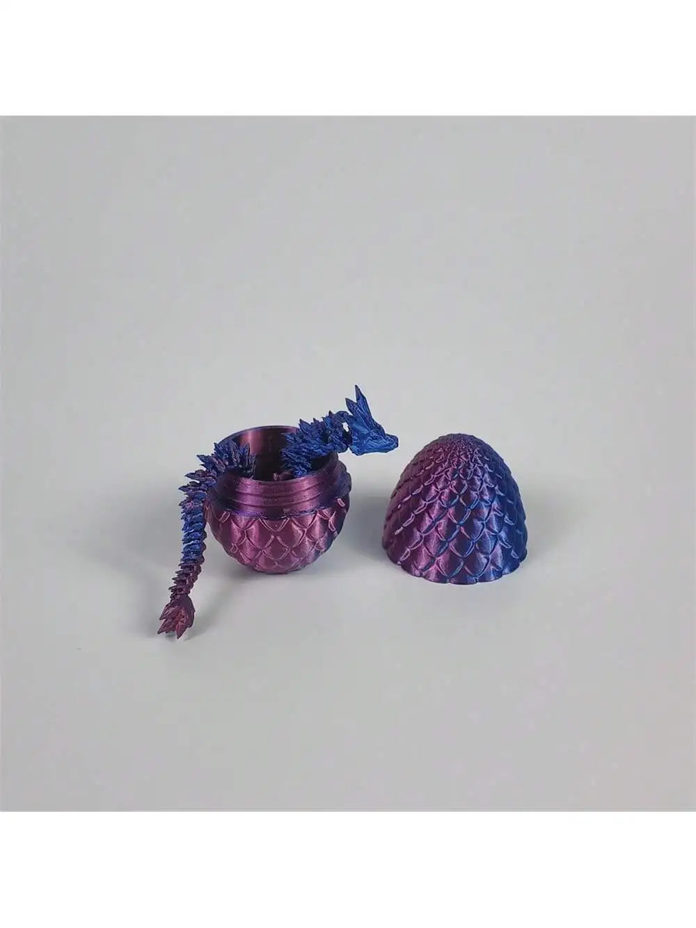 3D Printed Dragon Eggs Inside Rainbow Articulated Toys Crystal Red Qme blue