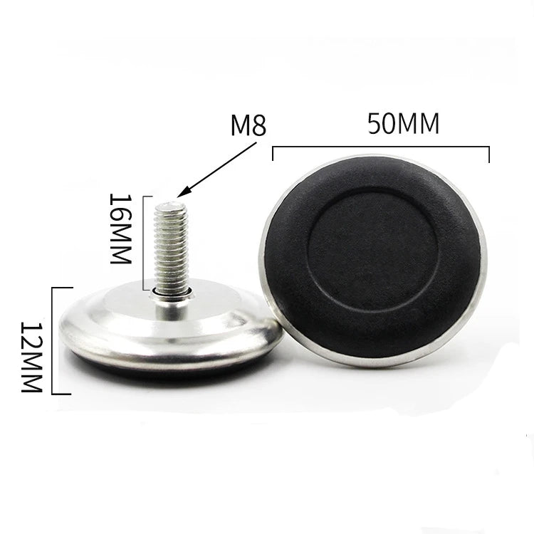 4Pcs Adjustable Stainless Steel Furniture Legs Table Cabinet Anti-slip Fixed Leveler Universal Household Accessories Qme M8-1