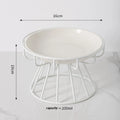 Dogs Supplies Outdoor Feeding Drinking Accessories Ceramic Raised Pet Qme A8