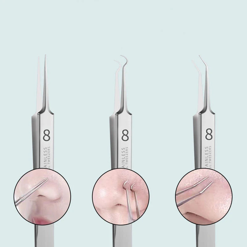 Skin Care Tool Tweezers Beauty Salon Remover Acne Needleultra-fine Qme