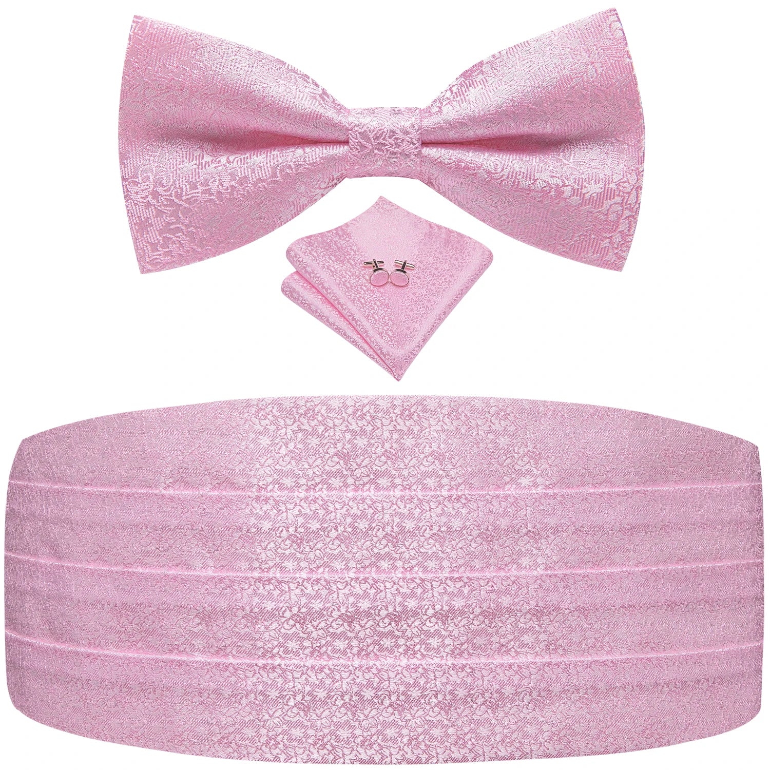 Hi-tie Mens Cummerbunds Vintage Formal Jacquard Pailey Bowtie Hanky Qme YF-2060