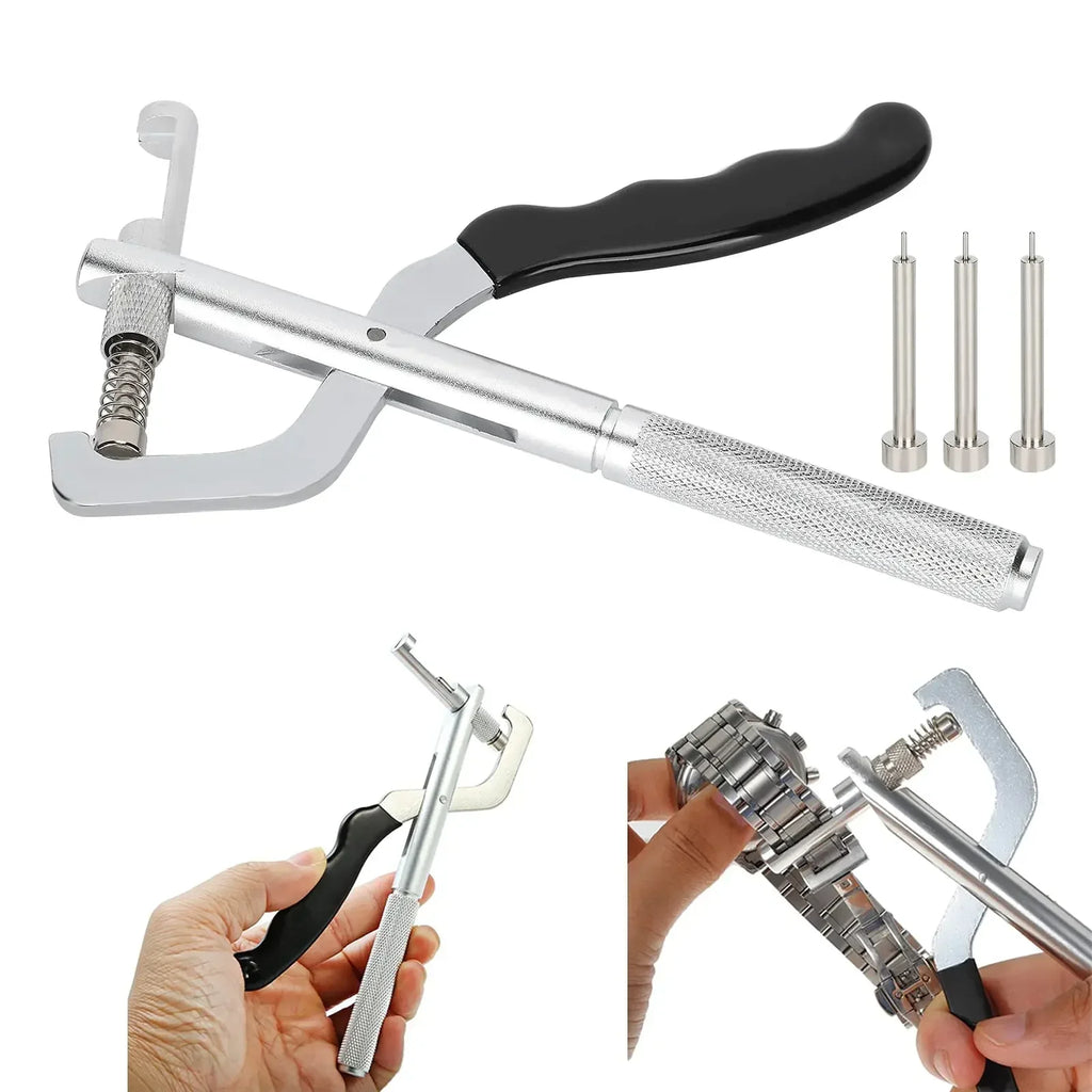 Pins Remover Watch Strap Band Adjusting Link Pin Plier Puncher Repair Kits Tools Qme