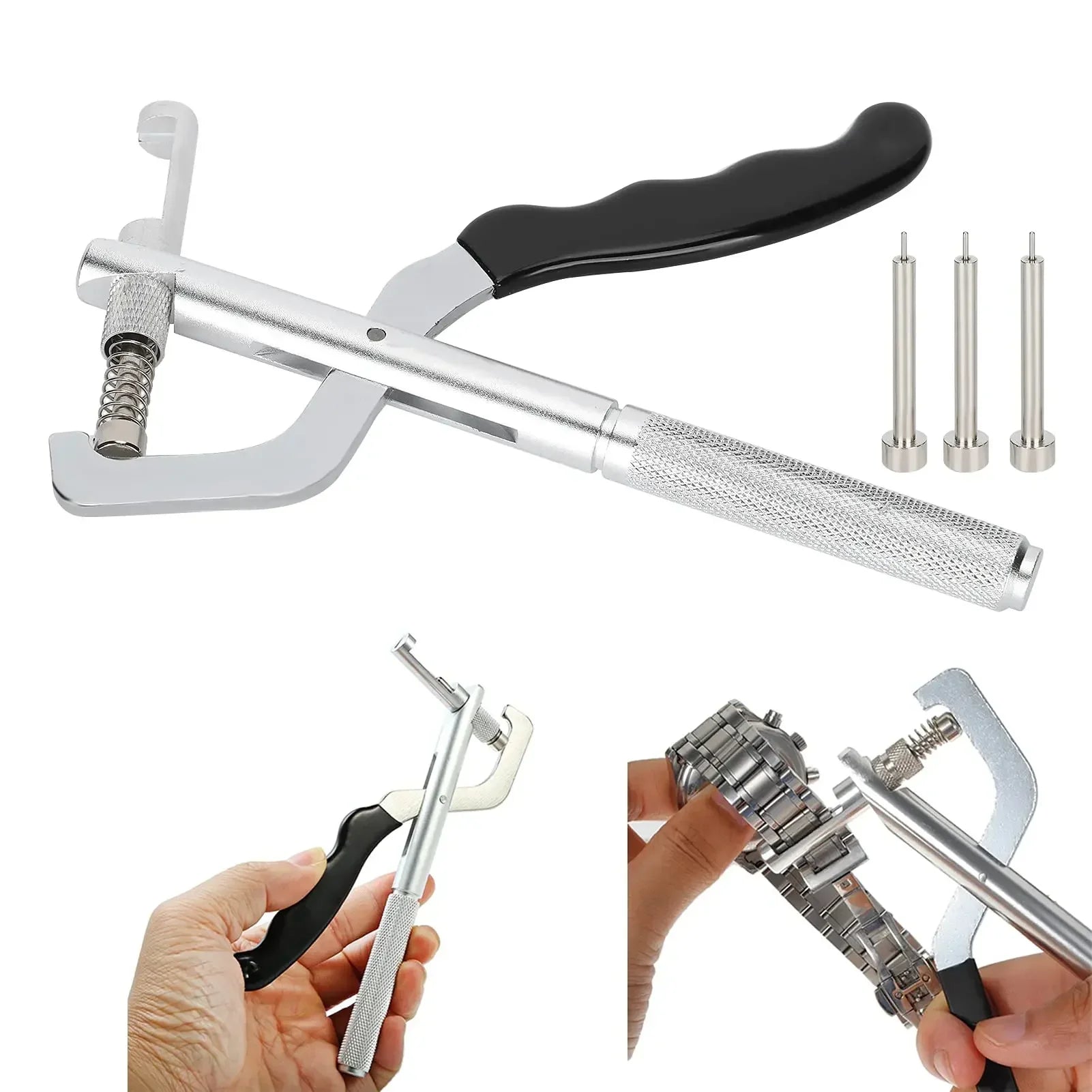 Pins Remover Watch Strap Band Adjusting Link Pin Plier Puncher Repair Kits Tools Qme