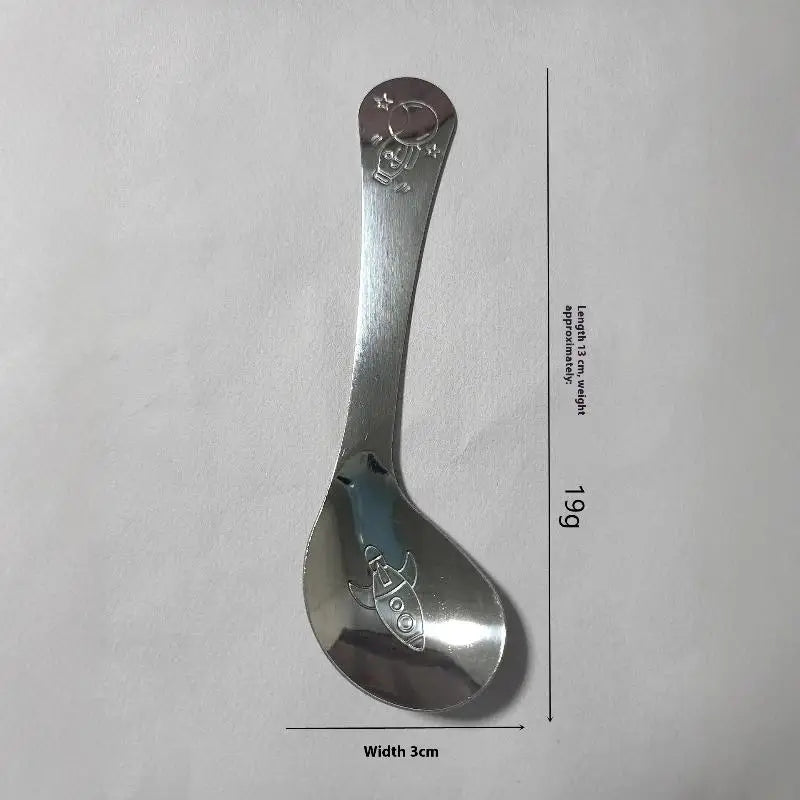 Stainless Steel Round Spoon Net Red Golden Dinner Long Handle Qme A1