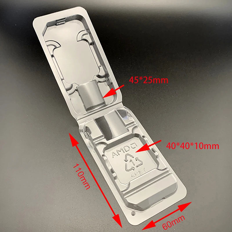 CPU Clamshell Tray Box AMD Case Holder Protection 754 905 938 939 AM2 Qme For AMD