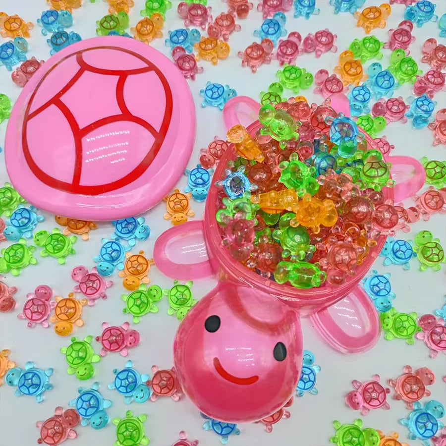 Giant Turtle Night Light Storage Box Cute Doll Shell Essential Qme Pink